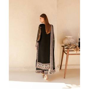 Beautiful Indian & Pakistani Clothing Elegant Party Wear Top Bottom Dupatta Set - Product Image 5