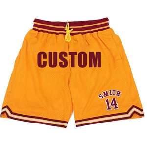 Shorts de basketball personnalisés pour hommes – Écologiques, design uni, style décontracté, infroissables, en maille polyester, teinture unie, vente en gros, séchage rapide - Product Image 6