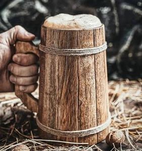 Tasse en bois Dragon Guerrier - Product Image 1