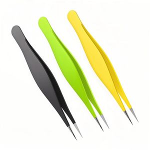 Pince à épiler dentaire manuelle en acier inoxydable de qualité supérieure, 4,75 po (12 cm), instrument chirurgical pour usage professionnel avec poignée ergonomique - Product Image 2