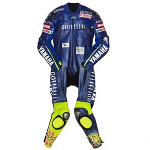Traje de Carreras Ramaha 1 Pieza de Cuero Vacuno/Canguro para Moto/Traje de Pista/Conducción con Armadura Nivel 2 para Motociclista - Product Image 1