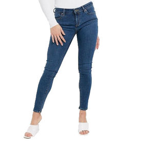 Meilleurs pantalons jeans larges pour femmes avec logo personnalisé, coupe skinny, style devant plat, service OEM, prix de gros - Product Image 3