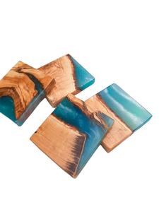 Meilleure vente 4 pièces ensemble bois résine caboteur réponse rapide indien exportateur pour thé café vin cuisine Table décoration - Product Image 5