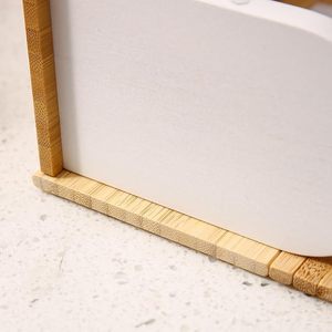 Aqdus Saleem Handmade Classic Bamboo Rectangular Reusable Paper Tissue Box Cover Eco-Friendly Tabletop for Bathroom Bedroom - Product Image 2