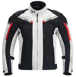 Blouson de moto unisexe en Cordura, séchage rapide, manches longues, toutes saisons, pour la course et la conduite - Product Image 1