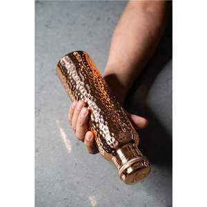 Ensemble de Bouteilles d'Eau en Cuivre Pur - Récipient en Cuivre Martelé 100% Anti-Fuite pour le Yoga et la Santé - Gourde Sportive en Gros - Product Image 4