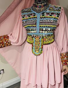 2023 Vintage Kuchi afgano étnico Tribal traje hecho a mano bordado completo tradicional Pashtun cultura vestido paquistaní afgano - Product Image 2