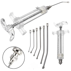 Aiguilles courbées pour l'alimentation des oiseaux Surtechs International, ensemble de 7 pièces, manuelles, en acier inoxydable allemand, certifiées CE Classe II pour usage chirurgical - Product Image 1