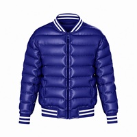 Blouson matelassé décontracté pour homme, design unique, couleur unie, fermeture éclair intégrale, imperméable, coupe-vent, respirant, hiver, logo frontal