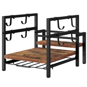 2-Tier Coffee Station Organizer With K-Cup Pod Drawer And Mug <b>Hooks</b> Coffee Bar Accessories Storage Rack For Countertop <b>Kitchen</b> - Product Image 4