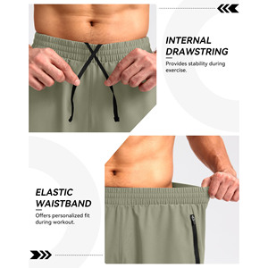 <b>Men's</b> Quick Dry Fitness Gym <b>Shorts</b> For <b>Men</b> Casual Style Joggers Training Pants with Solid <b>Pattern</b> for Bodybuilding and Running - Product Image 6