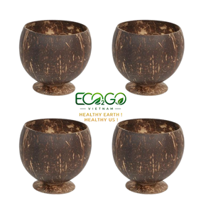 Natural Coconut Shell Cups | Handmade Eco-Friendly Drinking Cups for Home Kitchen & Tropical Decor | Eco2go Vietnam - Product Image 4