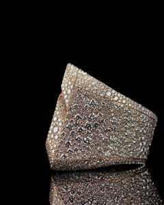 Custom 925 Silver Moissanite <b>Iced</b> Out Hip Hop <b>Ring</b> for Men Square Statement Band Wedding Party Jewelry - Product Image 3