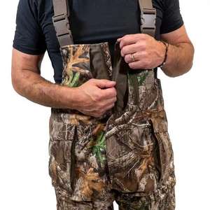 <b>Waterproof</b> Camouflage Hunting Bibs for Men Insulated Windproof Outdoor Tactical <b>Overalls</b> Breathable Silent Cargo Hunting Pants - Product Image 3