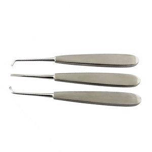 Ensemble de 3 élévateurs dentaires manuels en acier inoxydable allemand avec poignée ergonomique pour l'extraction dentaire, la luxation et les instruments chirurgicaux radiculaires - Product Image 4