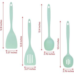 Set di 8 utensili da cucina in nylon antiaderente con porta utensili, schiumarola, paletta per spaghetti, spatola e paletta per girare - Product Image 3