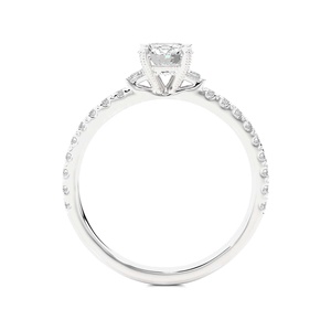 แหวนทองแข็ง10K-22K สำหรับผู้หญิงสำหรับงานแต่งงานแหวนเพชร CVD ตัดสวยงาม - Product Image 3
