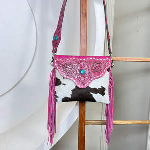 Bolso Bandolera de Cuero Genuino Hecho a Mano con Flecos para Mujer, Diseño 2026, Gran Capacidad, Alta Calidad, Versátil, Bolso de Trabajo Grande - Product Image 4