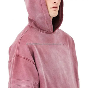 Sudadera Unisex Informal con Capucha de Peso Pesado French Terry Logotipo Personalizado de Alta Calidad Bordado Invierno Lavado de Hombres del Fabricante - Product Image 2