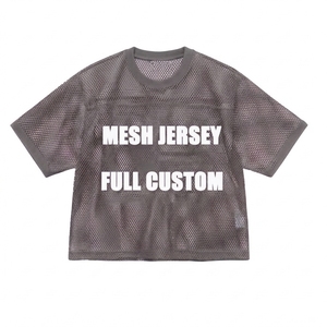 Sports Custom Mesh Football <b>Soccer</b> Jersey for Men Women Kids Vintage Mesh Tshirt Street Style crop breathable jersey - Product Image 1