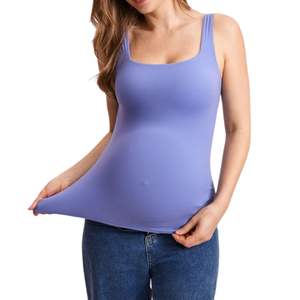 Custom Wholesale <b>Womens</b> Comfortable Stretch Camisole Tank Top Vest <b>Underwear</b> <b>Plus</b> <b>Size</b> Maternity Bra Yoga Top - Product Image 1