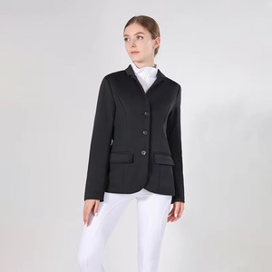 Chaqueta de Competición Ecuestre de Algodón Cómoda de Alta Calidad para Mujer con MOQ Bajo, Chaqueta de Espectáculo de Alto Rendimiento con LOGO Personalizado - Product Image 6