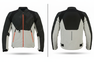 Vêtements de sécurité tendance, veste de moto en polyester, épaulettes et coudières renforcées, veste de moto en velours côtelé haute durabilité - Product Image 2