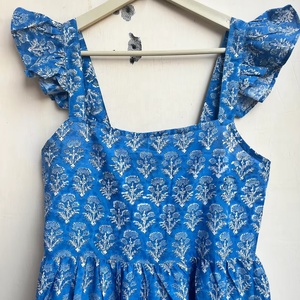 Vestido largo maxi estampado a mano, vestido de verano de algodón, vestido con estampado indio, vestido con estampado floral, vestido de verano para mujer, vestido largo maxi. - Product Image 1