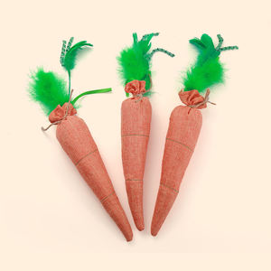Wholesale Cute Burlap Material Carrots With Catnip Pet <b>Cat</b> Chew Toys PP Cotton <b>Cat</b> <b>Plush</b> Toy Linen Catnip Pet Supplies - Product Image 5
