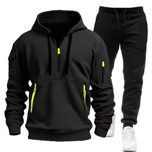 Conjunto Deportivo Personalizado OEM para Otoño, Sudadera con Capucha FOG, Pantalones Deportivos, Conjunto Unisex para Entrenamiento, Atuendo Deportivo a la Moda - Product Image 4