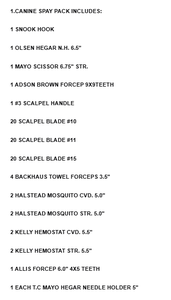 Kit de 141 Piezas de Instrumentos Quirúrgicos Veterinarios para Amigdalectomía Canina y Felina, Juego de Cirugía Animal de Acero Inoxidable, Suministro OEM - Product Image 4