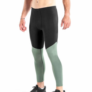 Leggings de sport pour hommes en gros, taille élastique, en Spandex/Polyester, pour le yoga et la course à pied - Product Image 1