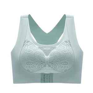 Soutiens-gorge sans couture en dentelle pour femmes, brassière de sport sans fil grande taille pour femmes - Product Image 1