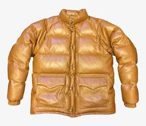 Blouson matelassé en cuir personnalisé pour homme, tendance 2025, avec col montant, coupe-vent et fermeture éclair, idéal pour l'hiver - Product Image 6