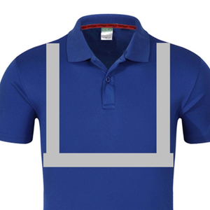 Camiseta Polo Reflectante Azul para Hombre, Ropa de Trabajo de Alta Visibilidad, Uniforme de Poliéster de Manga Corta, Ropa de Seguridad - Product Image 5