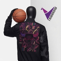 Blouson Bomber Homme Personnalisé Style Universitaire avec Broderie et Patchwork Noir, Simple Boutonnage, Hip Hop Streetwear Écoresponsable