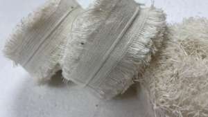 Fuzzy Fringed Linen Ribbon Rolls Rustic Boho Wedding Decorative Trim Textured Craft Fabric Edging Soft Frayed Edge Single Face - Product Image 3