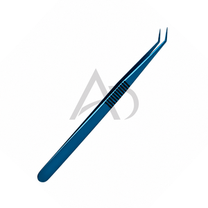 Pince à épiler pour extensions de cils en acier inoxydable avec pointe en fibre, prise en main solide, légère, impression de logo personnalisée, pince à épiler professionnelle pour cils - Product Image 5