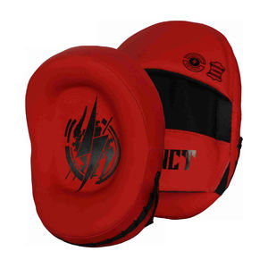 En gros, Nouveau design : Palettes de frappe courbes personnalisées Impulse Focus Mitt en cuir de vachette à grain fin, pour le boxe - Product Image 1