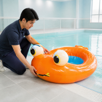 Nouveaux jouets aquatiques gonflables pour piscines, flotteurs de piscine avec certification CE, matériau PVC, balles de piscine extérieures personnalisées