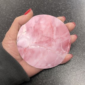 Transparent Resin Coasters Minimal Modern Drink Coaster Set for Dining <b>Table</b> and Office Use - Product Image 2