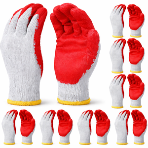 Guantes de Pesca Antideslizantes con Recubrimiento de Látex, Resistentes a Cortes, Guantes de Trabajo de Punto para Manipulación de Pescado, Producción a Gran Escala, Exportación - Product Image 1