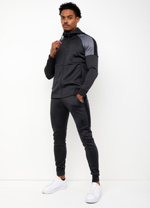 Men Sporty Hooded Zipper <b>Hoodie</b> & Straight Trouser Tracksuit Custom Logo & Designs 100% <b>Polyester</b> Jogging Sports Wears Tracksuit - Product Image 3