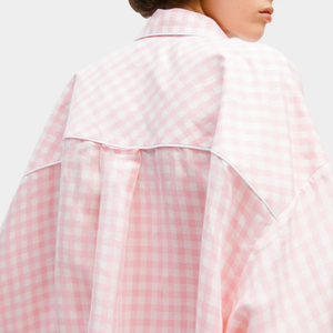 Conjunto de pijama a cuadros navideños para mujer, ropa de dormir de algodón popelín de manga larga, conjunto de ropa de dormir a cuadros para vacaciones y hogar - Product Image 6