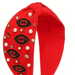 Serre-têtes brodés à la main avec perles de rocaille pour fêtes, cadeaux festifs, dernières nouveautés, mignons serre-têtes en forme d'ours, accessoires capillaires tendance - Product Image 3