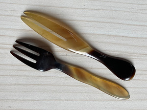 Nuevo juego de cubiertos de cuerno de búfalo de lujo hecho a mano natural para decoración del hogar cocinar té y fiestas de AALIYAN IMPEX - Product Image 6