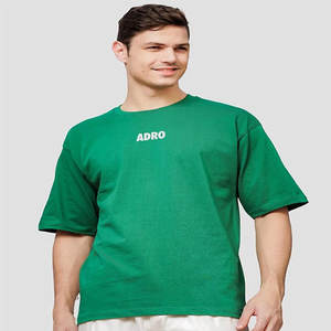 Venta al por mayor de peso pesado de gran tamaño 100% algodón bordado camiseta de alta calidad de los hombres camiseta - Product Image 4