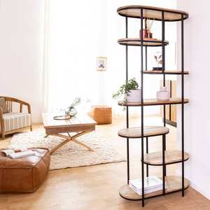 Estante Vandana Optima Arista de madera de mango y metal - Product Image 1