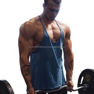 Débardeurs pour hommes en gros, logo personnalisé, taille et couleur, vêtements de sport, vêtements de sport pour hommes, stringers - Product Image 2
