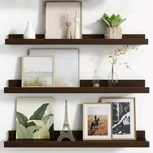 Bamboo Eco-Friendly Handmade Durable Lightweight Wall <b>Gallery</b> Photo <b>Frame</b> Ledge Shelf System Wholesale - Product Image 1